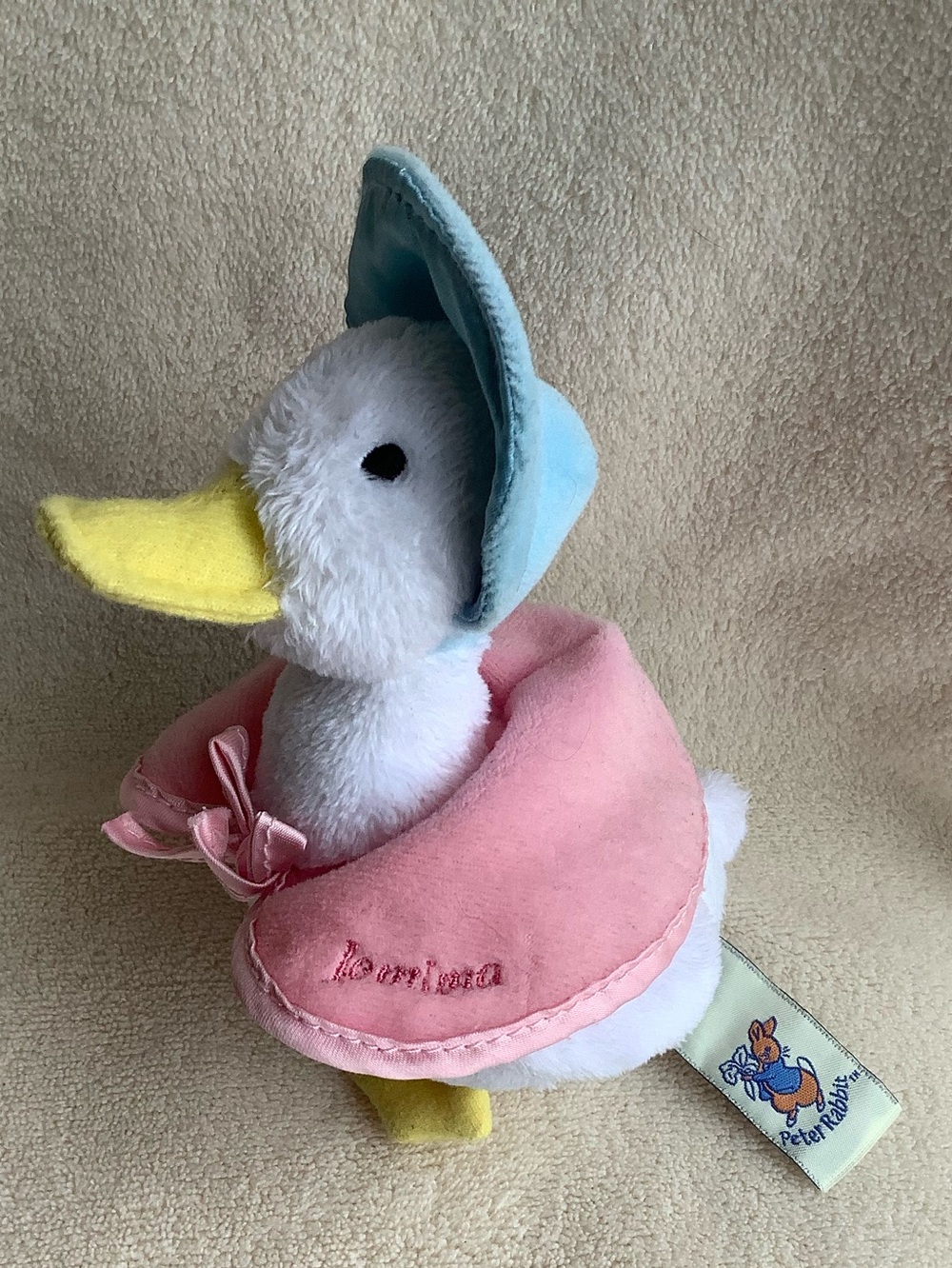 Frederick Warne & Co Peter Rabbit Plush Jemima Duck Stuffed Toy w Rattle Inside